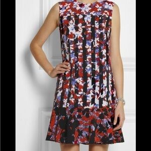 Peter Pilotte Floral Dress Ruffled hem